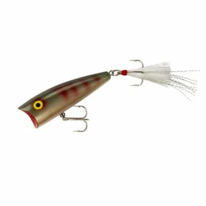 Rebel Pop-R Plus 2-1/2" Green Perch Topwater Freshwater Fishing Lure - Picture 1 of 1