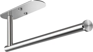 Paper Towel Holder Adhesive under Cabinet Wall Mount for Kitchen Stainless Steel - Picture 1 of 1