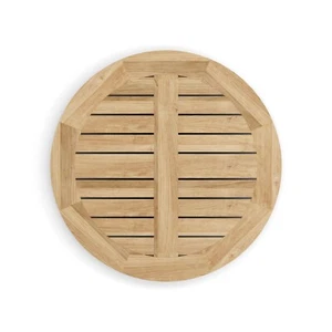 ROUND TEAK TABLE TOP 30" DIAMETER WITH PROTECTED TOP COAT - Picture 1 of 1