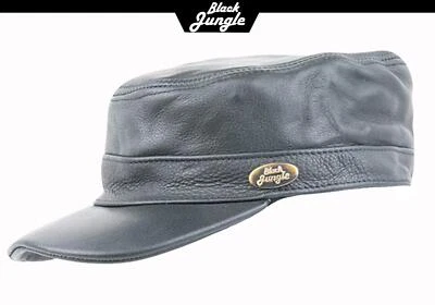 Black Jungle CASTRO Army Cap Leder military Cuba Schirmmütze Armee Kap