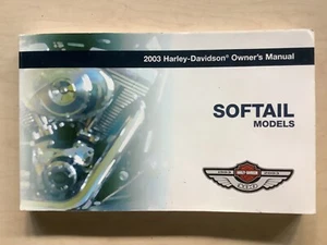 Harley Softail 2003 tren nocturno manual para propietarios Fat Boy Heritage Deuce Springer - Imagen 1 de 5