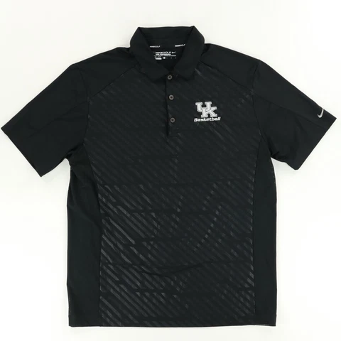 Nike Kentucky Wildcats Golf High Stretch Polo Shirt Black Men's L Cover