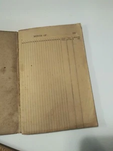 1869 Time Book Ledger- Handwritten Covers May thru December Great Collector Item - Picture 1 of 8