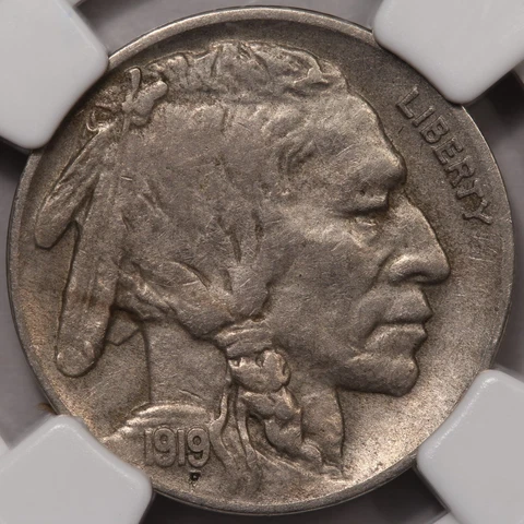 1919-D Buffalo Nickel NGC XF-45 - Tougher Date! Cover