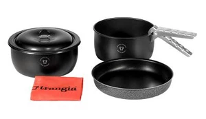 Trangia Tundra 3 Cook Kit - 2 Non-Stick Pots With Lid & Non-Stick Frying Pan - Picture 1 of 3