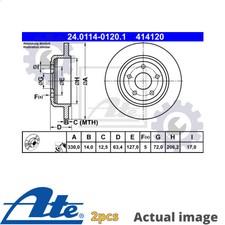 2X NEW BRAKE DISC FOR JEEP GRAND CHEROKEE IV WK WK2 ERB EXF EZH ESG ATE 92274703