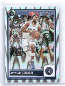 2023-2024 Hoops Premium Stock #87 Anthony Edwards Seismic Prizm - Picture 1 of 2