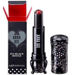 New ANNA SUI Black Rouge Pink Red Color Changing Lip Lipstick Full size~Rare - Picture 1 of 9