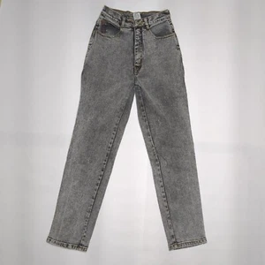 Jordache Jeans Wm Gr. 12 Acid Wash grau hohe Taille. Vintage 1980er Jahre Hongkong - Bild 1 von 11