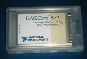 NI DAQCard-6715 PCMCIA, 8 canales ±10 V 1 MS/s salida analógica, instrumentos nacionales *Probado* - Imagen 1 de 5