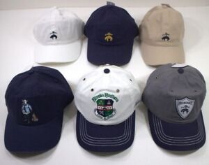 Brooks Brothers 1818 Logo Hat Crest Baseball Cap  White Grey Navy Khaki