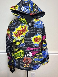 Encrypted Comic style Hoodie Size X-Large - Picture 1 of 8