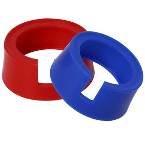 49190 Boot for Yellow Jacket HVAC Gauge Boots 3-1/8" Gauge 1 Pair Red Blue AC... - Picture 1 of 7