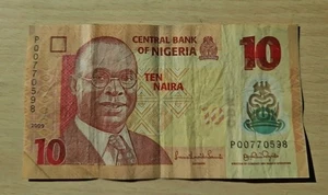 2009 Nigeria 10 Naira Note - Picture 1 of 2