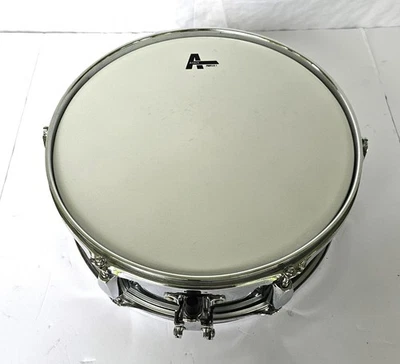 Vintage Aço Cromado Tarola Projeto 14x5 Polegadas Liga de Percussão Kit Peça - Imagem 1 de 4