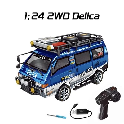 9IMOD 1:24 RC Delica Car 2WD/4WD Remote Control Vehicle Minibus Model Car Toys - Image 1 of 4