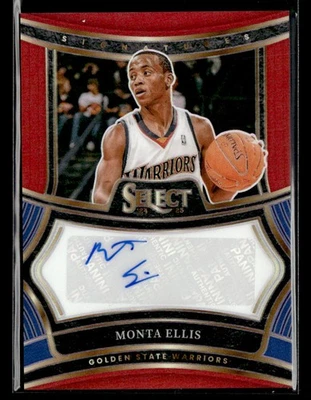 2024-25 Panini Select Monta Ellis #SIG-ELL Signatures Red Prizms Auto - Image 1 of 2