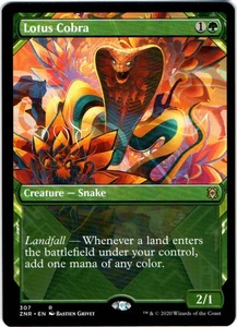 LOTUS COBRA 307 MAGIC: THE GATHERING ZENDIKAR RISING (ZNR) RARE ALT ART - Picture 1 of 4