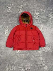 Burberry Children Red Down Jacket Size 2Y - Picture 1 of 10