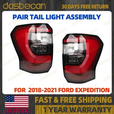Pair Left & Right LED Tail Light Rear Lamp For Ford Expedition 18-2021 FO2801272 - Image 1 of 4