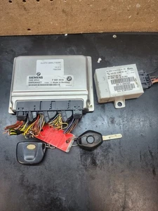 2004-2006 BMW E53 X5 3.0L ENGINE CONTROL UNIT DME ECU EWS IGNITION KEY LOCK - Picture 1 of 6