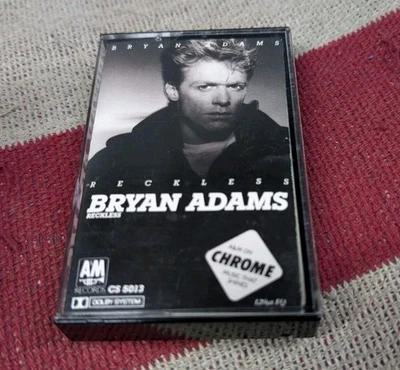 Reckless by Bryan Adams Vtg Cassette Tape 1984 AM Records Foto 1 de 4
