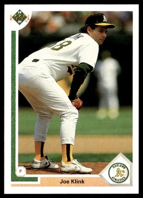 1991 Upper Deck Joe Klink Oakland Athletics #468 - Image 1 of 2