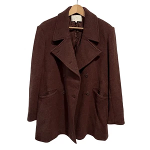 Chaquetón de cachemir desnudo marrón chocolate talla L - Imagen 1 de 9