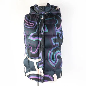 Emilio Pucci Down vest All-over pattern design with hood Women 42 66YC16 - Picture 1 of 12