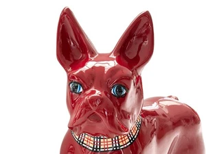 Pop Art Skulptur Bulldogge Rot 110 x 110cm - Bild 1 von 2