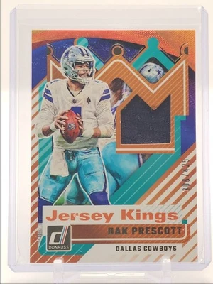 DAK PRESCOTT 2025 DONRUSS JERSEY KINGS PATCH FOOTBALL COWBOYS /425 Q2277 - Image 1 of 2