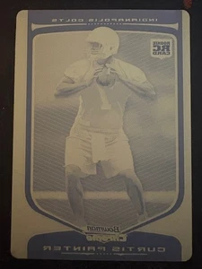 CURTIS PAINTER 2009 BOWMAN CHROM GELB DRUCKPLATTE #1/1 ROOKIE RC COLTS - Bild 1 von 2