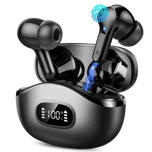 Wireless Earbuds, 2024 Bluetooth Headphones 5.3 HiFi Stereo Ear buds with ENC... - Picture 1 of 7