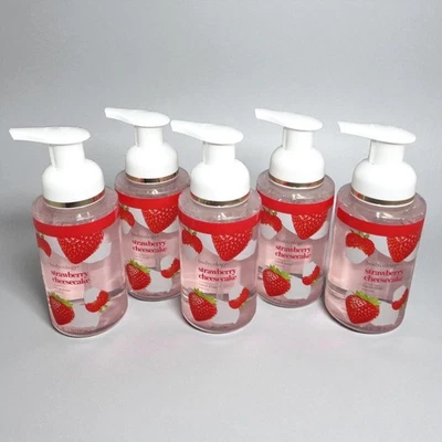 Bodycology 5pc Lot Strawberry Cheesecake Foaming Hand Soap 10.1oz 299ml New (x5) - Image 1 of 3