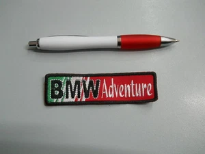 toppa patch BMW ADVENTURE embroidery ITALIA ricamato termoadesivo 12x3 cm - Imagen 1 de 2