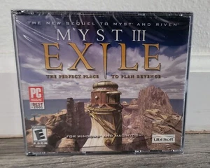 Myst III Exile Windows Macintosh CD ROM Video Game 2001 Ubisoft SEALED - Picture 1 of 3