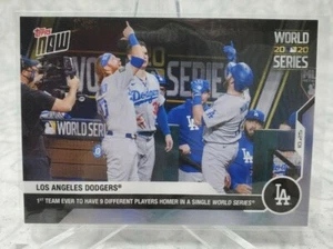 2020 Topps Now # 471 Los Angeles Dodgers 1st Team 9 Players Homer World Series  - Bild 1 von 2