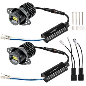 2X 40W LED Angel Eyes Standlicht Für BMW E90 06-08 3er LCI Halogen Trim 2009-12 - Bild 1 von 10