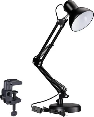 Swing Arm Desk Lamp Clamp Light Work Bench Computer Artist Drafting Studio Table - Image 1 of 4