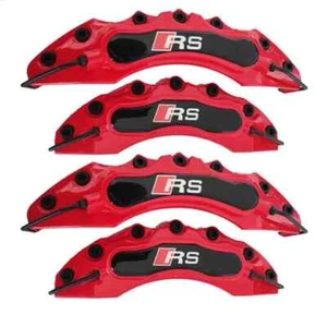 4 uds rojo Audi RS line A3 A4 A6 A8 Q5 freno de disco pinza de freno cubierta duradera - Imagen 1 de 4