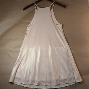 Forever 21 Small Blush Pink Glitter Mini Dress Halter Neck Cocktail Party Slip - Picture 1 of 7