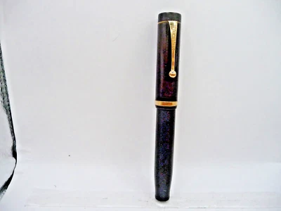 Parker  Vintage Senior Duofold Pen- Black Hard Rubber -working-medium point - Image 1 of 4