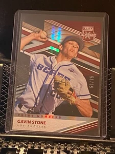 Gavin Stone 2020 Elite Extra Edition Prime Number Die-Cut #52/75 - #166 Dodgers - Picture 1 of 2