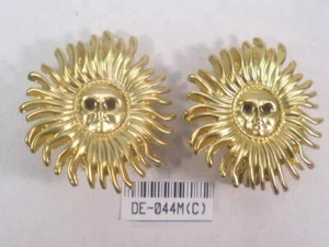 #.. 10,,.Pc's LOT...SUN EARRINGS CLIP & PIERCED VINTAGE DESIGNER 044M-24 - Picture 1 of 3