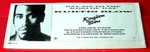 Kurtis Blow Kingdom Blow Vintage ORIG 1986 Press/Magazine ADVERT 9"x 3.5" - Imagen 1 de 3