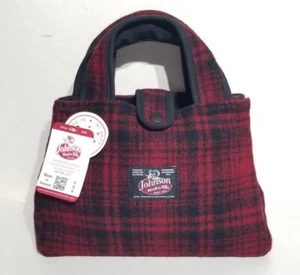 Johnson Woolen Mills Red & Black Plaid "Bitty Bag" 22929 ☆ New ☆ - Picture 1 of 11