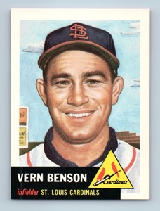 1991 Topps Archives 1953 Vern Benson St. Louis Cardinals #205 Reprint