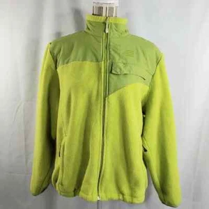 Lands' End Green Fleece Full Zip Jacket w/Pockets Size XLarge (18-20) - Picture 1 of 10