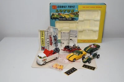 B53 1:43 CORGI TOYS SET REGALO 37 GS37 GS 37 VW VOLKSWAGEN LOTUS RACING TEAM MIB - Immagine 1 di 4
