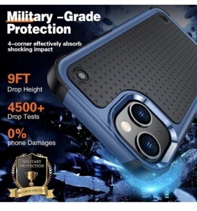 Case for iPhone 14  2-Pack 9H Tempered Glass Screen Protector - Picture 1 of 7